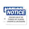 Signmission Engines Must Be Turned Off During Loading OSHA Notice Sign, Plastic, 14in W x 10in L, 2PK OS-2PACK-NS-P-1014-L-15625 - alternate 1